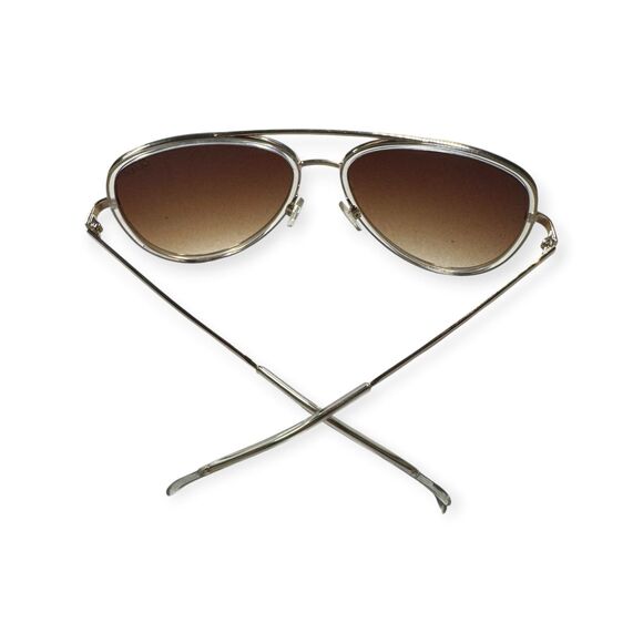 Quay Australia All In Sunglasses Doe Frame Brown Fawn Lens Aviator Classic main image 7